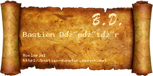 Bastien Dömötör névjegykártya
